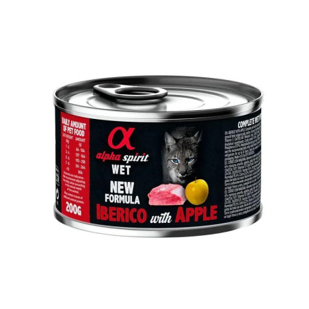Alpha Spirit Cat Lata Ibérico con Manzana 200gr