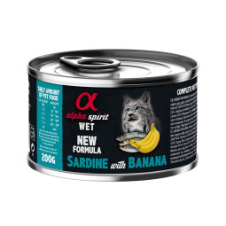 Alpha Spirit Cat Lata Sardina con Plátano 200gr