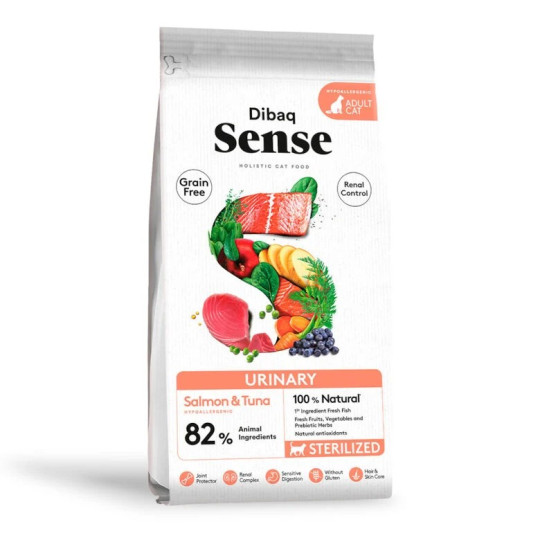 Dibaq Sense Cat Grain Free Steril Urinary Salmón y Atún