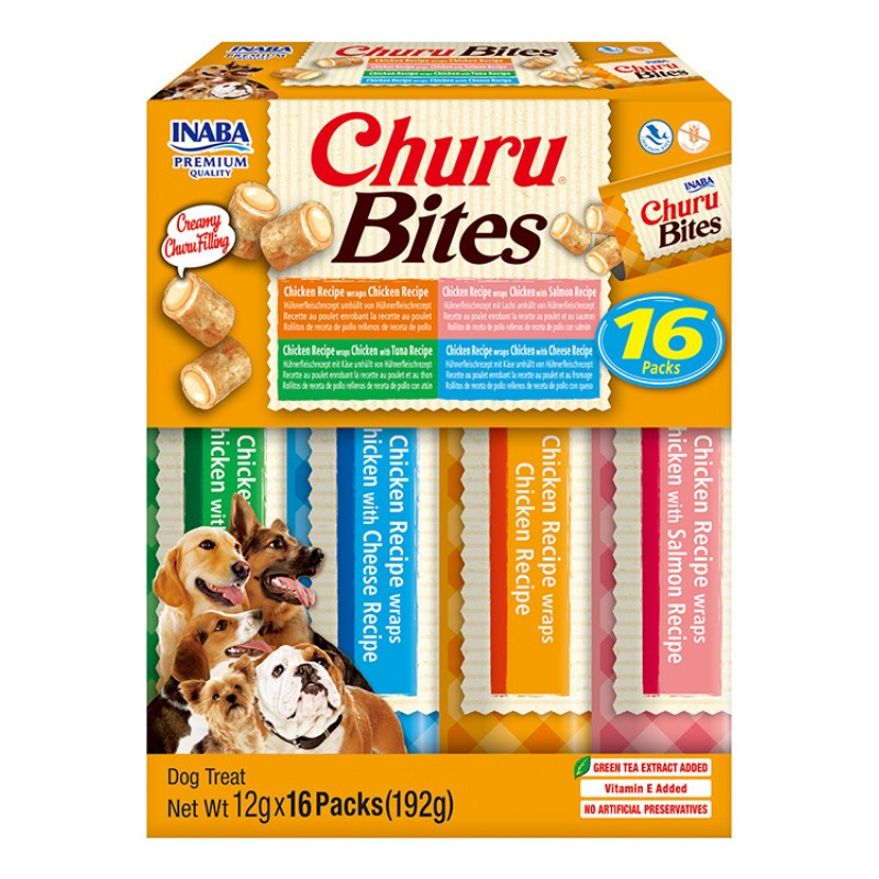 Snack Churu Bites perros, pollo y salmón,comprar en Zaragoza,Superguau
