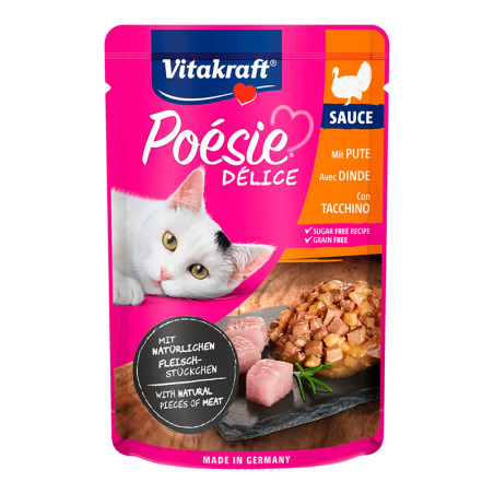 Vitakraft Poésie Delice Cat Sobre Pavo 85gr