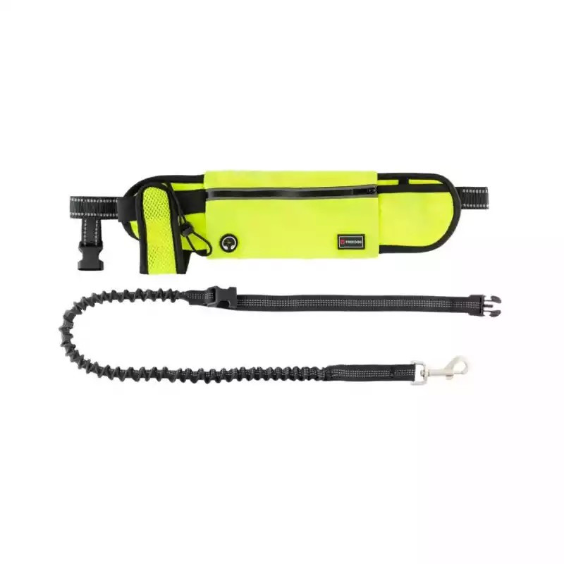 Freedog Cinturón Jogging Ultra Trail Amarillo 20mm x 120cm