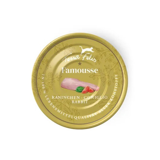 Terra Felis Famousse Conejo 80gr