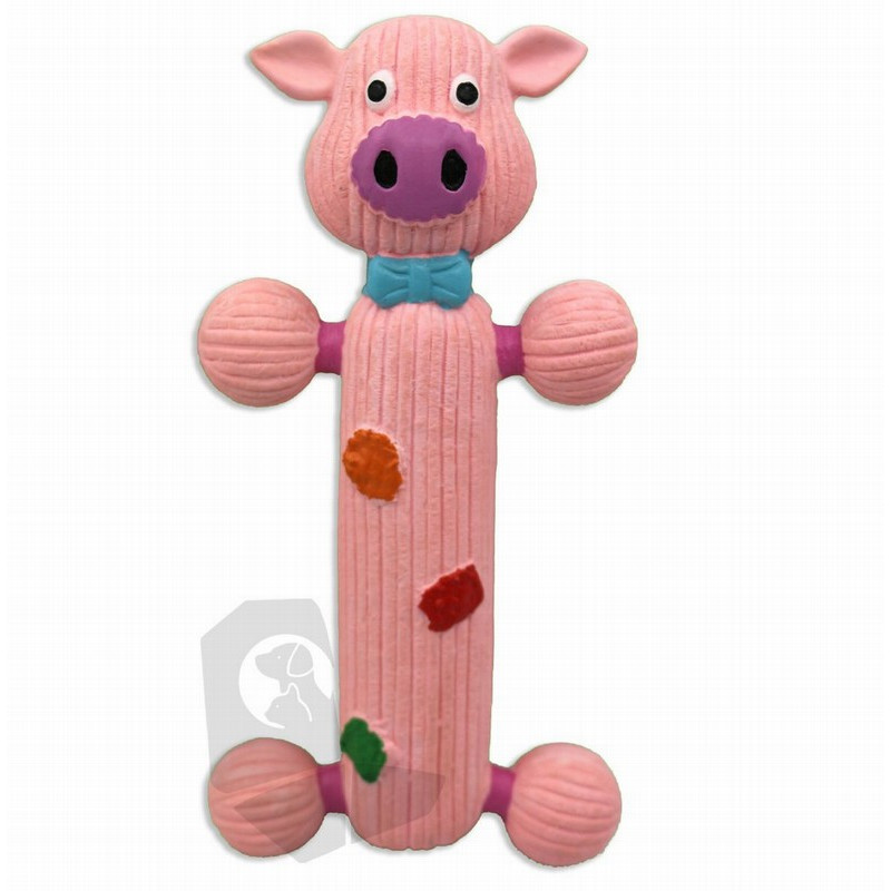 OK! Juguete Mordedor para Perro Cerdito Látex 17cm