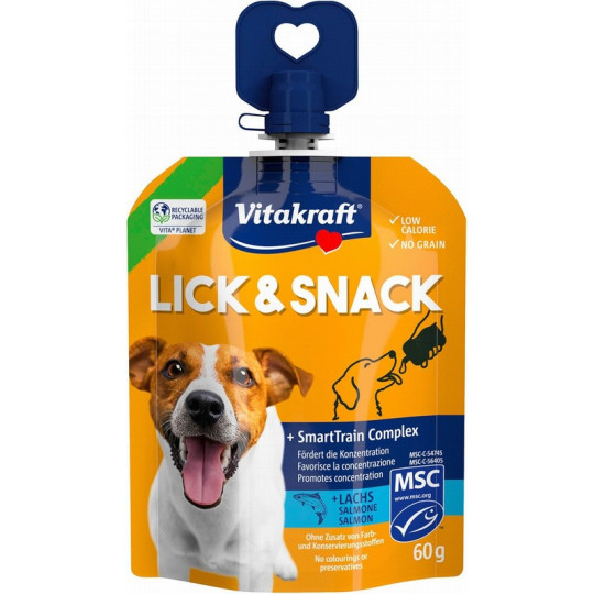 Vitakraft Lick Snack Train Salmón 60gr para perro
