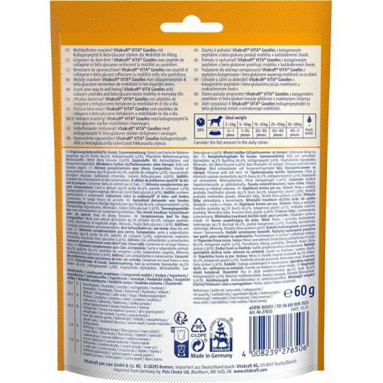 Vitakraft Goodies Movilidad para perro 60gr