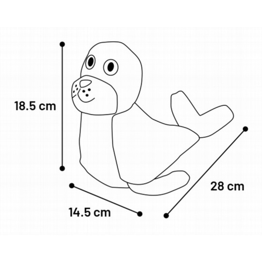 Flamingo Dog Juguete Flotante Foca Siwi