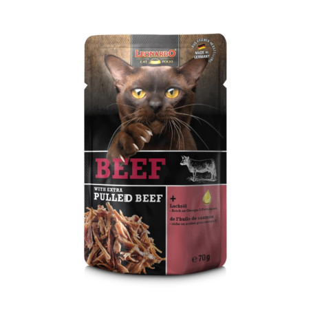 Leonardo Cat Sobre Ternera y Extra Pulled Ternera 70gr