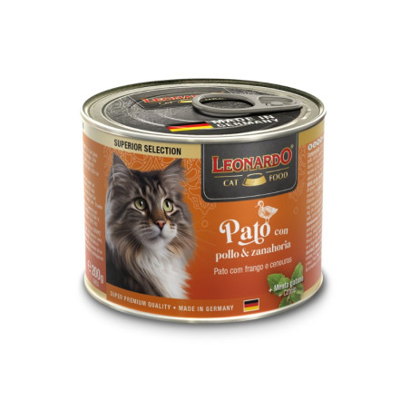 Leonardo Cat Lata Pollo y Zanahoria 200gr