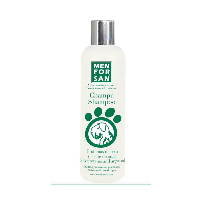 Menforsan Dog Champú Proteínas de Seda y Aceite de Argán