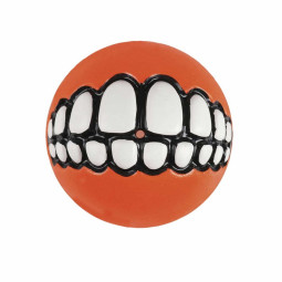 Rogz Dog Juguete Pelota Grinz Dientes Naranja