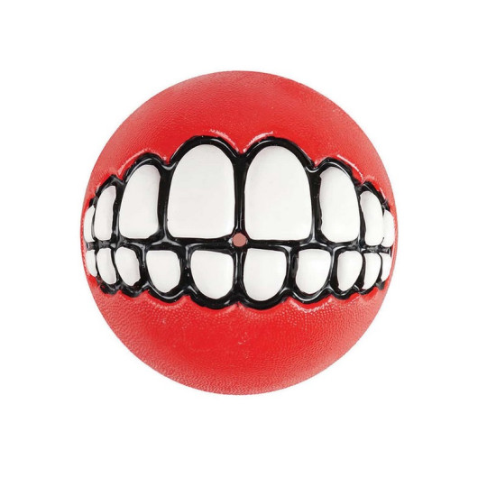 Rogz Dog Juguete Pelota Grinz Dientes Roja