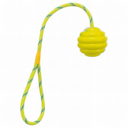 Trixie Pelota Ondulada con Cuerda 30cm