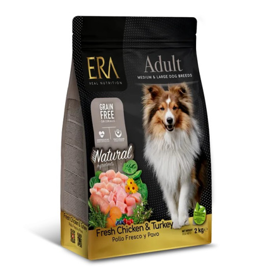 ERA Dog Grain Free Pollo y Pavo Medium/Maxi