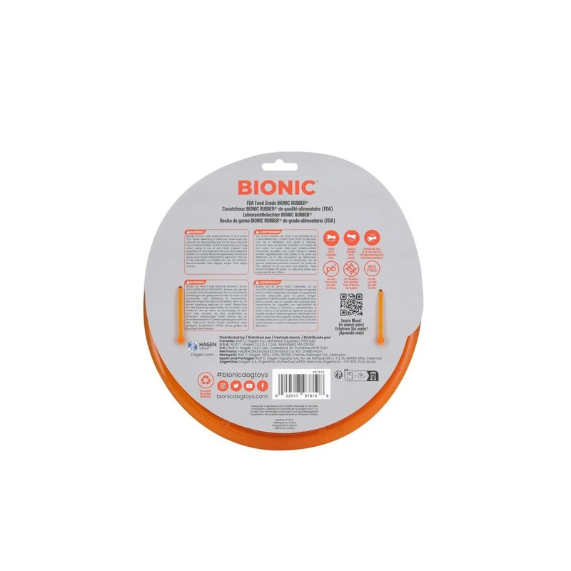 Bionic Dog Juguete Ultra Resistente Toss-N-Tug Ring
