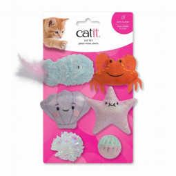 Catit Juguete Sea Animal Set 6 Muñecos