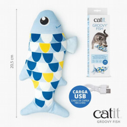 Catit Juguete Groovy Pez Azul