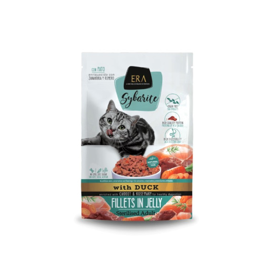 ERA Sybarite Cat Sterilised Sobre de Pato con Zanahorias y Romero 85gr