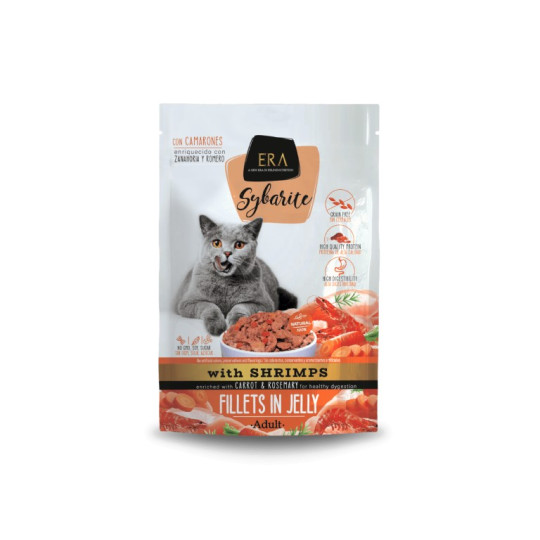 ERA Sybarite Cat Sobre de Gambas con Zanahorias y Romero 85gr