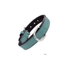 Gloria Pets Dog Collar Piel Acolchado Turquesa