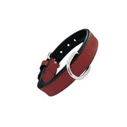 Gloria Pets Dog Collar Piel Acolchado Rojo