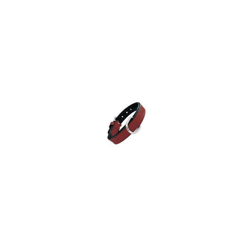Gloria Pets Dog Collar Piel Acolchado Rojo
