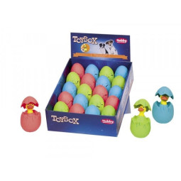 Nobby Dog Juguete Látex Huevo Pollito Naciendo 9.5cm