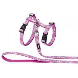 Nobby Set Arnés y Correa para Gato XL Camuflaje Rosa