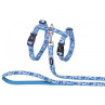 Nobby Set Arnés y Correa para Gato XL Camuflaje Azul Claro