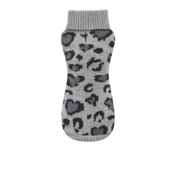 Nayeco Jersey de punto Leopardo Gris