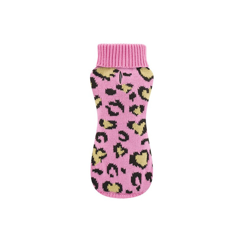 Nayeco Jersey de punto Leopardo Rosa
