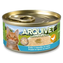 Arquivet Cat Lata Pollo y Espadín 80gr
