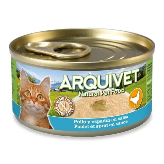 Arquivet Cat Lata Pollo y Espadín 80gr