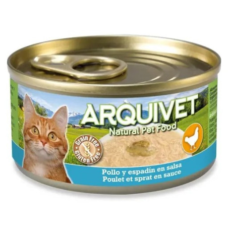 Arquivet Cat Lata Pollo y Espadín 80gr