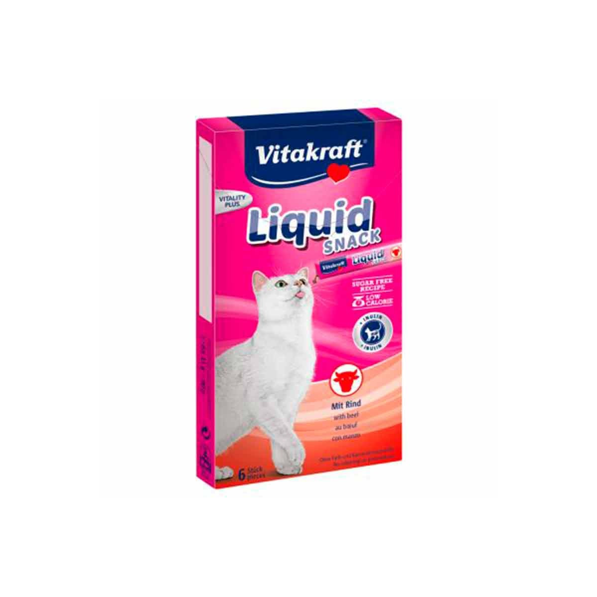 Liquid Snack con vacuno para gatos
