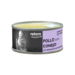 Retorn húmedo pollo y conejo para gatos