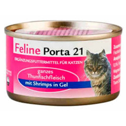 Porta 21 feline atún y gambas