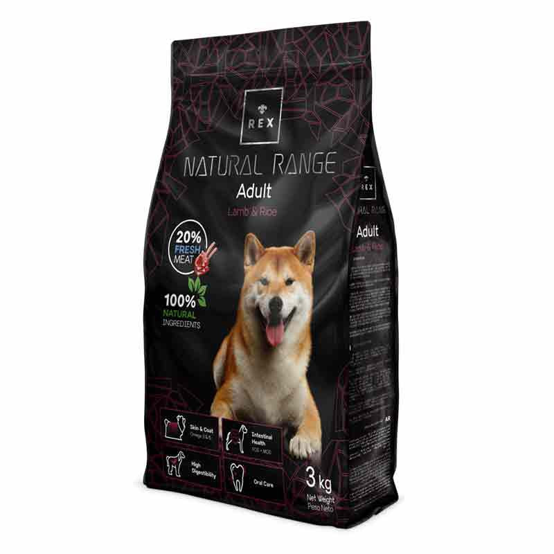 Rex Natural Range Perro Adulto Cordero