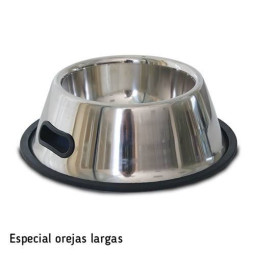 Comedero bebedero inoxidable con asas