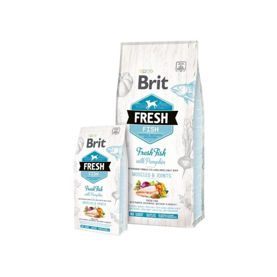 Brit Fresh Muscles & Joints - Pescado y Calabaza - Razas grandes