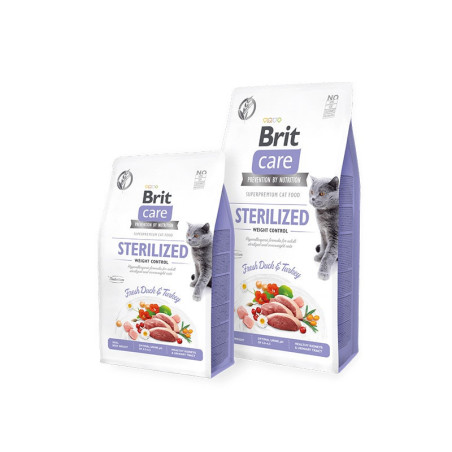 Brit Care - Sterilized & Weight - Pato y Pavo