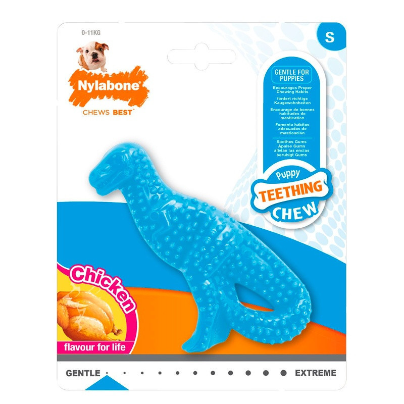 Nylabone Juguete Mordedor para cachorros Dino