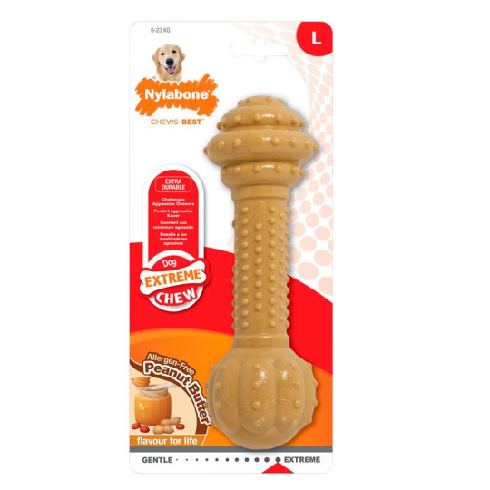 Nylabone  Juguete Mordedor de Mantequilla de Cacahuete