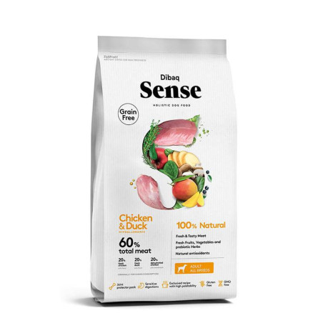 DIBAQ SENSE GRAIN FREE POLLO Y PATO