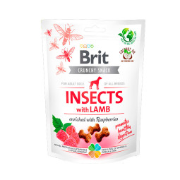 Brit Crunchy Snack Insectos y Cordero