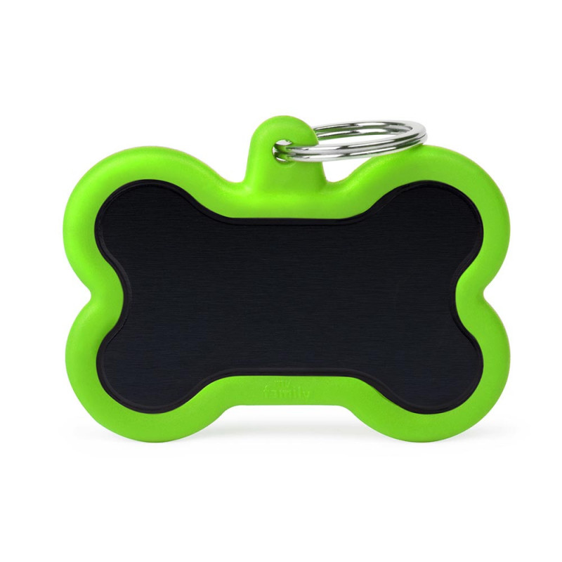 Aluminio negro borde verde Aluminio negro borde verde