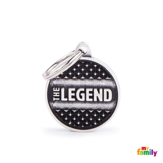 Chapa Identificativa Circulo "Legend" plata antigua