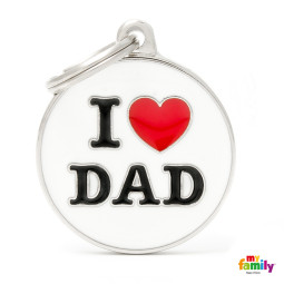 Chapa Identificativa I love dad