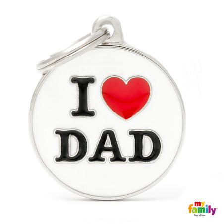 Chapa Identificativa I love dad