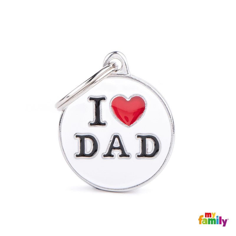 Chapa Identificativa I love dad